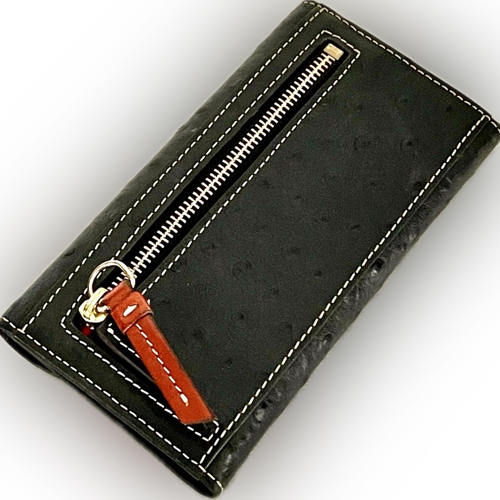 Dooney & Bourke Ostrich Continental Clutch Wallet - Picture 3 of 13